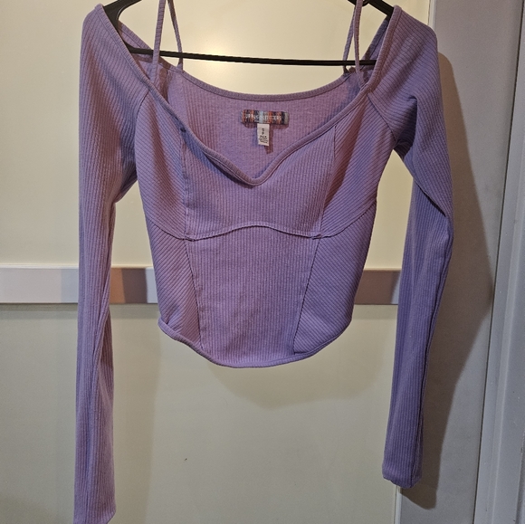 UO Francesca Off-the-shoulder Long sleeve - Picture 3 of 3